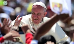 Le pape François, le 15 février 2016 à San Cristobal de Las Casas, au Mexique