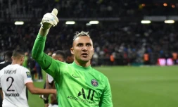 Le gardien du Paris SG Keylor Navas après la victoire du PSG contre Metz, le 22 septembre 2021 au stade Saint-Symphorien