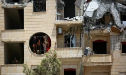 Un immeuble détruit à Raqa, le 28 juillet 2017