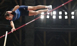 Le perchiste Renaud Lavillenie lors des qualifications, le 31 juillet 2021, aux Jeux olympiques de Tokyo