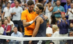 Juan Martin del Potro s'est qualifié pour la finale de l'US Open après l'abandon de Rafael Nadal, le 7 septembre à New York