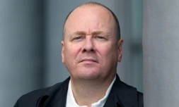 Arnaldur Indridason, auteur de polars islandais, le 13 octobre 2011 Ă la Foire du livre de Francfort, en Allemagne