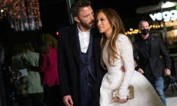 Ben Affleck et Jennifer Lopez lors d'une projection de "Marry Me" le 8 février 2022 à Los Angeles
