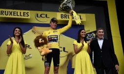 Le Néerlandais Mike Teunissen remporte la 1re étape du Tour de France à Bruxellesl le 6 juillet 2019
