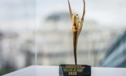 Le trophée Pégase, qui va récompenser en 2020 les meilleurs jeux vidéos, est présenté à Paris le 5 juin 2019