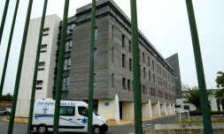 L'hĂŽpital SĂ©bastopol oĂč est maintenu en vie Vincent Lambert, le 20 mai 2019 Ă Reims