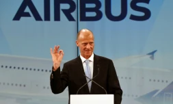 Le président exécutif d'Airbus Tom Enders, le 20 mars 2019 à Colomiers, en Haute-Garonne