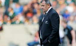 Le sélectionneur néo-zélandais Ian Foster lors du match de Rugby Championship contre l'Afrique du Sud, le 6 août 2022 à Mbombela