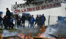 Manifestation le 15 mars 2022 devant le dépÎt pétrolier de Brest