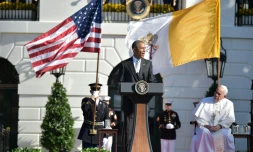 Barack Obama et le pape François, à la Maison Blanche, le 23 septembre 2015