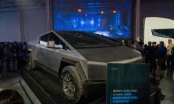 Le Cybertruck de Tesla, Ă Austin, en avril 2022