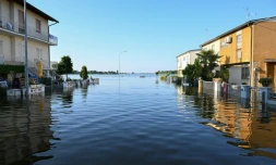 Un quartier inondé de Conselice, en Italie, le 21 mai 2023