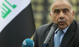 Le Premier ministre irakien démissionnaire, Adel Abdel Mahdi, le 23 octobre 2019 à Bagdad