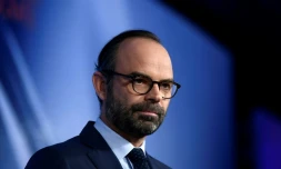 Le Premier ministre français Edouard Philippe au congrÚs du parti MoDem le 16 décembre 2017