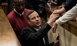 Oscar Pistorius le 6 juillet 2016 au tribunal à Pretoria