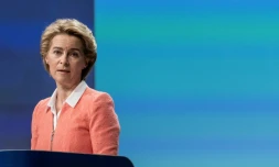 La nouvelle présidente de la Commission européenne Ursula von der Leyen annonce les noms des nouveaux commissaires à Bruxelles le 10 septembre 2019