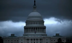 Le Capitole de Washington, siÚge du CongrÚs américain, le 8 octobre 2025