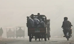 Record de pollution de l'air à Lahore, deuxième ville du Pakistan, le 2 novembre 2024