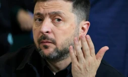 Le président ukrainien Volodymyr Zelensky à Erevan, le 4 mai 2026 en Arménie