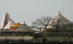 Le temple dédié au dieu Rama situé dans la ville de Ayodhya, le 21 janvier 2024