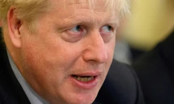 Le Premier ministre britannique Boris Johnson lors d'une réunion de son cabinet, à Londres le 7 juin 2022