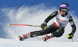 Tessa Worley, à Saint-Moritz, le 16 février 2017