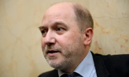 Denis Baupin le 4 avril 2015 à Paris à l'Assemblée nationale