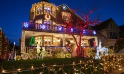 Illuminations de Noël dans le quartier de Dyker Heights, à Brooklyn, le 15 décembre 2020 à New York