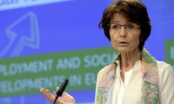 La commissaire européenne aux Affaires sociales, Marianne Thyssen, le 17 juillet 2017 à Bruxelles