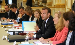 Emmanuel Macron s'exprime en conseil des ministres le 5 septembre 2018