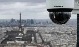 Une caméra de vidéosurveillance à Paris, le 23 février 2024