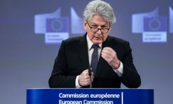 Le commissaire européen au Marché intérieur, Thierry Breton, le 16 mars 2023 à Bruxelles