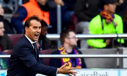 L'entraîneur espagnol du Real Madrid, Julen Lopetegui, lors du match de Liga face à Barcelone, au Camp Nou, le 28 octobre 2018 