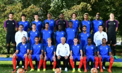 L'équipe de France Espoirs au centre national du football de Clairefontaine, le 30 août 2016