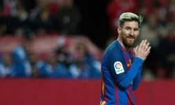 La mégastar Lionel Messi, sous le maillot du Barça, le 6 novembre 2016 lors du déplacement de son équipe à Séville