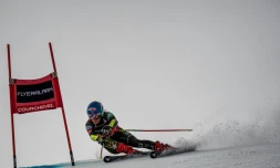 La skieuse américaine Mikaela Shiffrin lors du slalom géant de Courchevel, le 17 décembre 2019