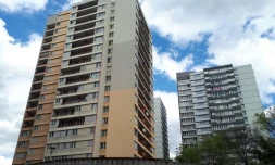 Photo prise le 27 avril 2018 de la cité de La Capsulerie à Bagnolet (Senie-Saint-Denis)