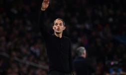 L'entraîneur du Paris-SG, Thomas Tuchel, lors du match de phase de groupes de la Ligue des champions face à Naples, au Parc des Princes, le 24 octobre 2018