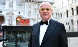 Fortunato Ortombina, alors directeur artistique de la Fenice devant le Palazzo Ducale le 10 juillet 2013 Ă Venise