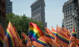 Des participants à la 46e Gay Pride de New York, le 26 juin 2016 