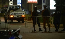 Des gendarmes burkinabés à Ouagadougou, le 13 août 2017 