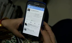 Un message sur le compte officiel Twitter du président colombien Juan Manuel Santos, disant "la paix est proche", le 23 septembre 2015