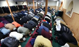 Des musulmans de la ville d'Hamtramck, dans le Michigan, aux Etats-Unis, le 8 janvier 2016