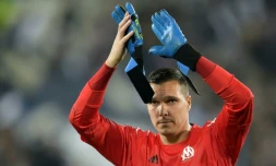 Le gardien de but de Marseille Yohann Pelé lors du déplacement à Bordeaux le 14 mai 2017