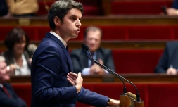 Le Premier ministre Gabriel Attal, le 30 janvier 2024 à l'Assemblée nationale