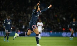 Kylian Mbappé, irrésistible contre Lorient, avec un doublé pour Paris au Parc des Princes, le 3 avril 2022 