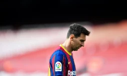 Lionel Messi lors du match FC Barcelone - Celta Vigo au Camp Nou le 16 mai 2021