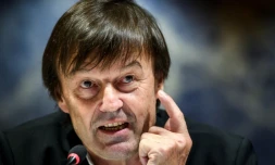 Le ministre de la Transition écologique Nicolas Hulot le 30 novembre 2017 à Genève