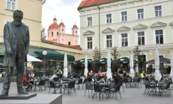 The city of Vilnius hopes to become 'one large outdoor cafe'