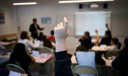 Une classe de collège à Lorient le 5 septembre 2024